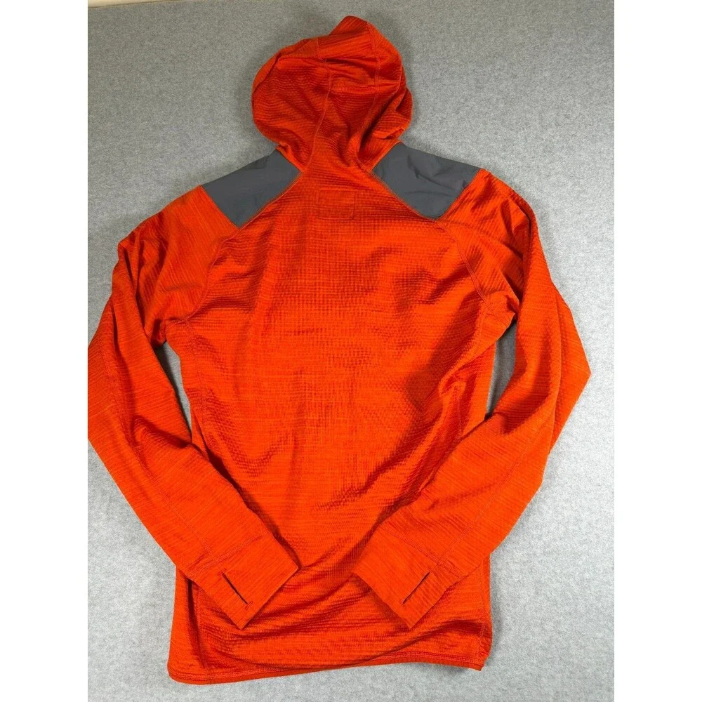 Bergans of Norway Jacket Womens Sz L Hooded Orange Full Zip 100% Recycled SKU160